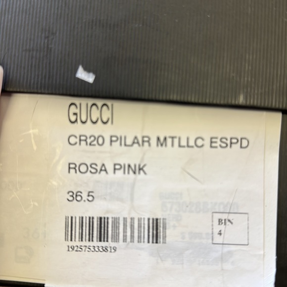 GUCCI AUTHENTIC PINK GG PILAR ESPADRILLE SLIDE SANDALS WOMENS 36.5 NIB - Picture 7 of 7